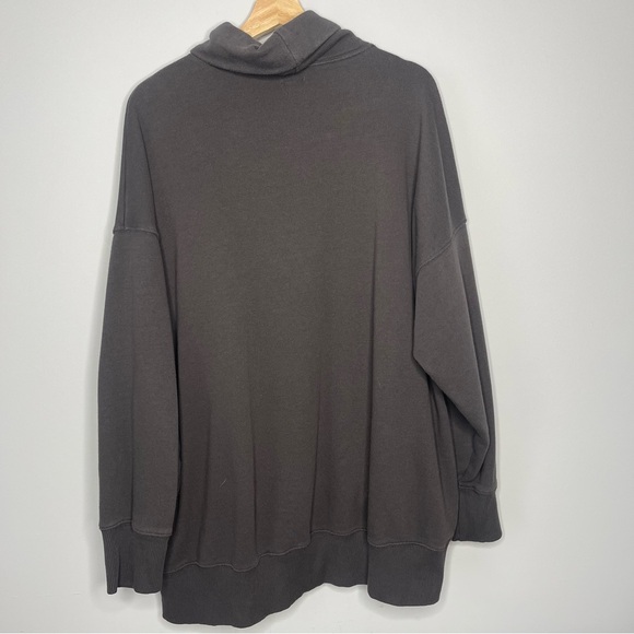 Women’s Aerie dark gray oversized longline funnel neck X-Large Xl. - Picture 2 of 3